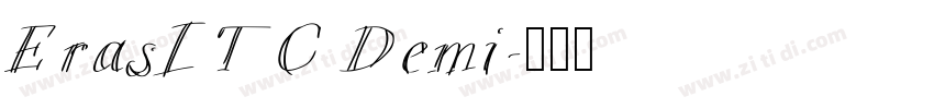 ErasITC Demi字体转换